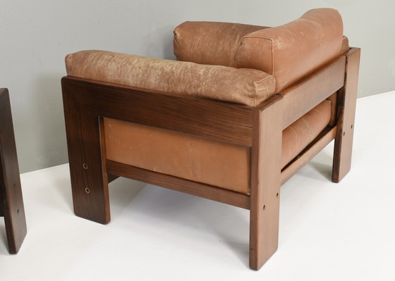 Image 1 of Paire de fauteuils Bastiano par Tobia Scarpa pour Gavina - Italie, 1975