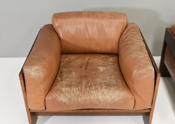 Image 1 of Paire de fauteuils Bastiano par Tobia Scarpa pour Gavina - Italie, 1975