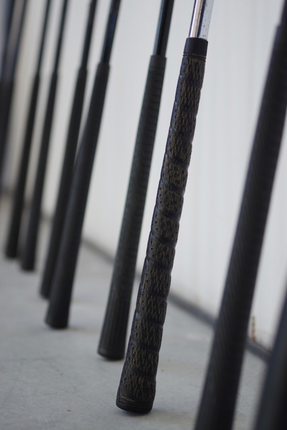 Image 1 of Vintage Yamaha Golf Set - Leather Bag With Complete 14-Club Collection