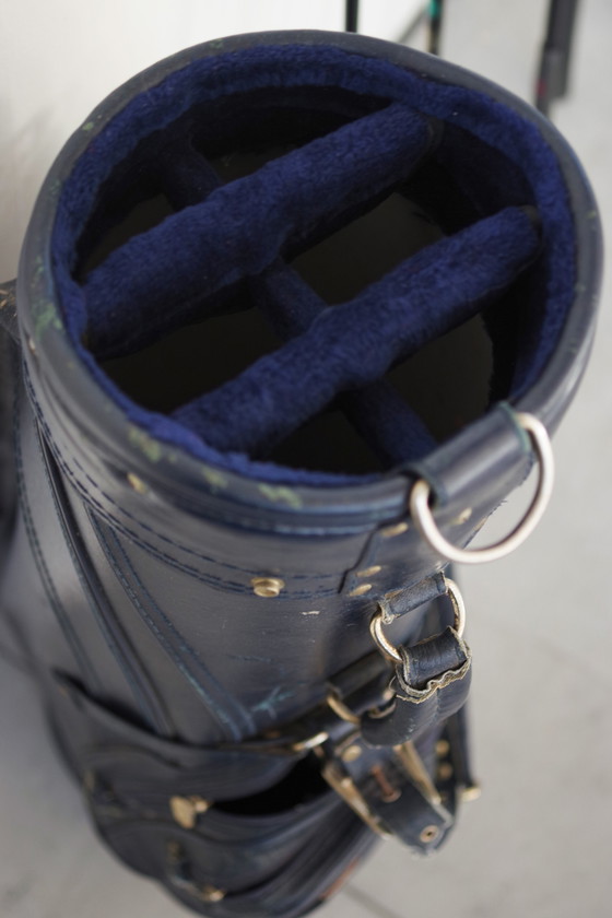 Image 1 of Vintage Yamaha Golf Set - Leather Bag With Complete 14-Club Collection