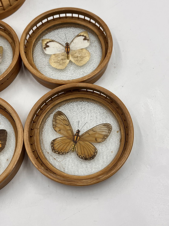 Image 1 of Lot De 6 Sous-Verres En Bambou