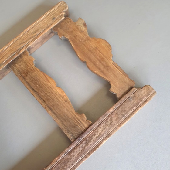 Image 1 of 2 X Chaises provinciales en bois de châtaignier à cordes Mid 1700S