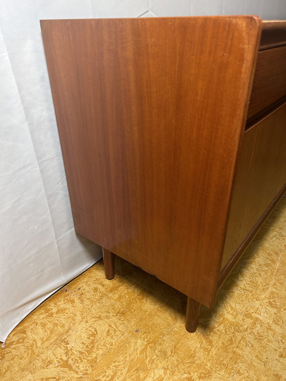 Image 1 of Mid Century Retro Vintage Teck Long Sideboard By William Lawrence 1960