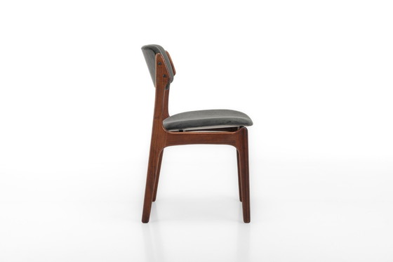 Image 1 of Chaises de salle à manger modèle 49 par Erik Buch pour O.D. Møbler, Danemark, années 1960, ensemble de 4