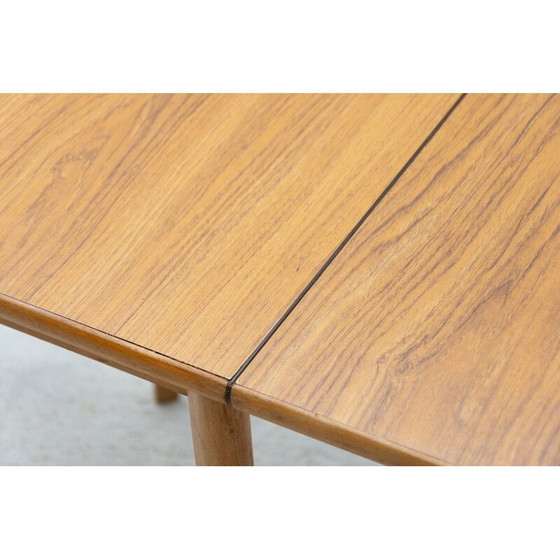 Image 1 of Table de salle à manger réglable du milieu du siècle par Mier Topolčany, Tchécoslovaquie années 1970.