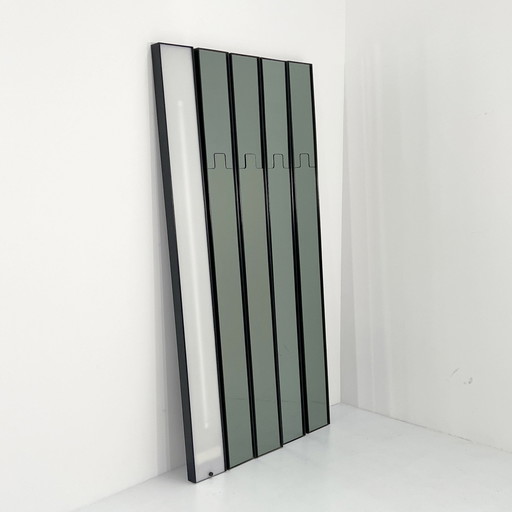 5 Miroirs Smoke Gronda, porte-manteaux et lumière par Luciano Bertoncini pour Elco, 1970S