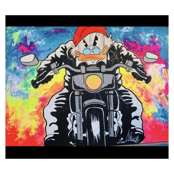 Image 1 of Peinture vintage "Duck Motor" par ClemS, 2019