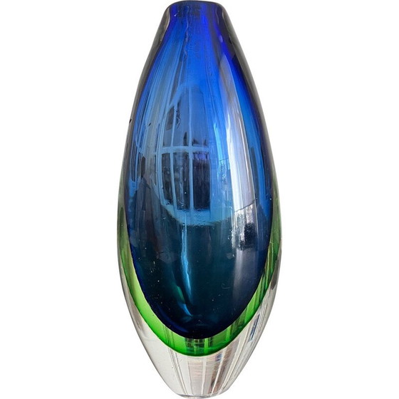 Image 1 of Vase italien vintage de Flavio Poli, 1960