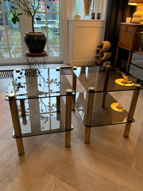 Image 1 of 2X Tables d'appoint Hollywood Regency