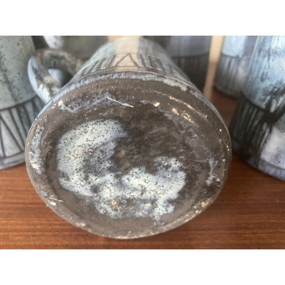 Image 1 of Ensemble de 6 mugs vintage de Jacques Pouchain pour l'Atelier Dieulefit, 1950