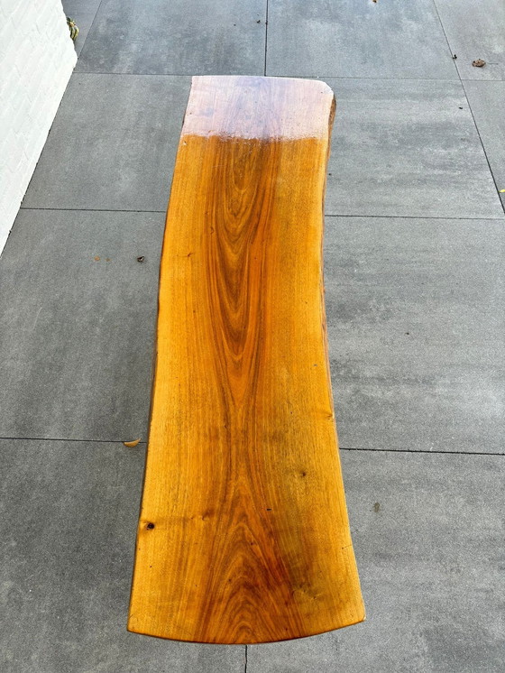 Image 1 of Table basse / d'appoint en tronc d'arbre vintage