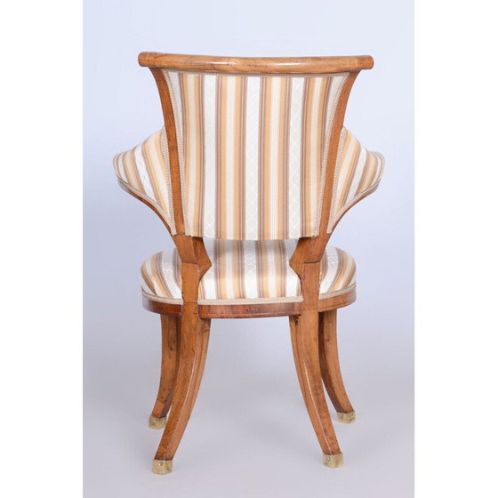 Image 1 of Fauteuil vintage en noyer Biedermeier, Autriche 1820