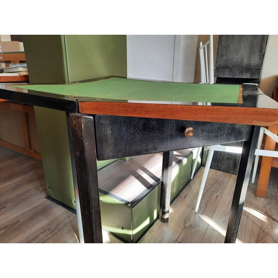 Image 1 of Table de jeu vintage en acajou