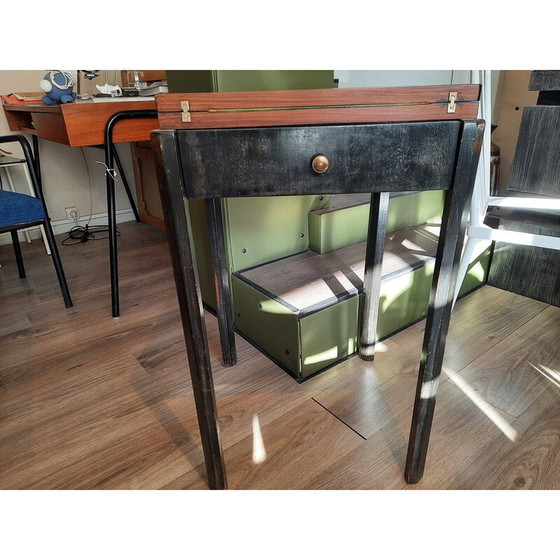 Image 1 of Table de jeu vintage en acajou