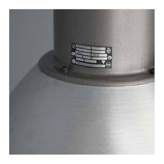 Image 1 of Suspension vintage en aluminium brossé, 1960