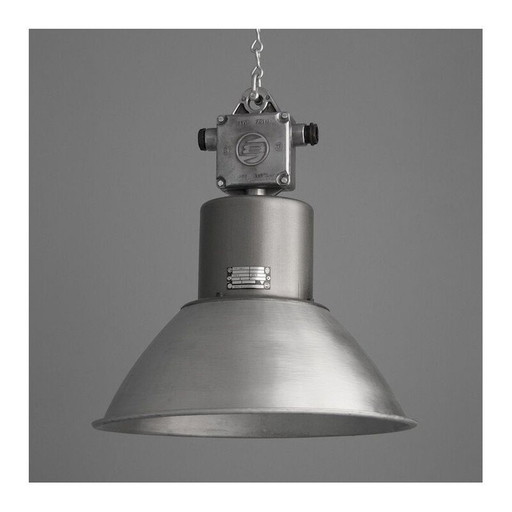 Suspension vintage en aluminium brossé, 1960