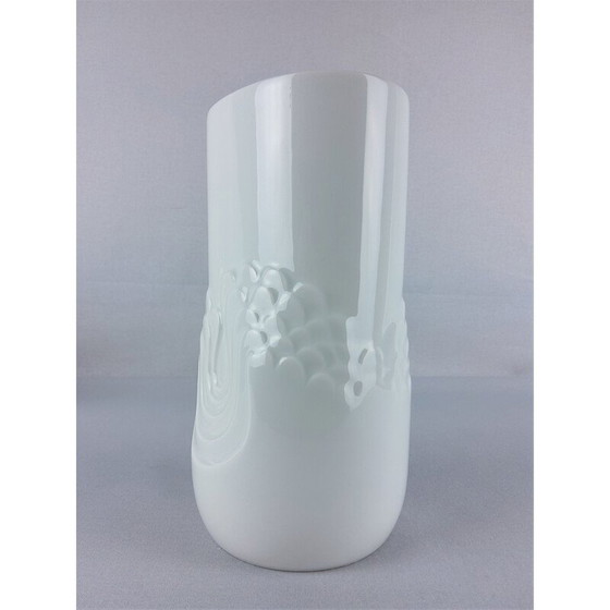 Image 1 of Vase vintage en porcelaine blanche de Tapio Wikkala pour Thomas, 1970