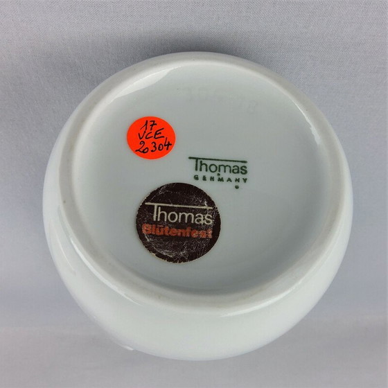 Image 1 of Vase vintage en porcelaine blanche de Tapio Wikkala pour Thomas, 1970