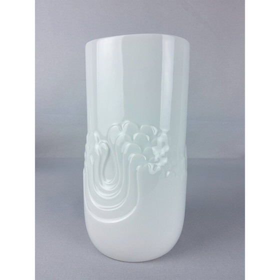 Image 1 of Vase vintage en porcelaine blanche de Tapio Wikkala pour Thomas, 1970