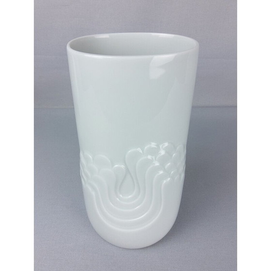 Image 1 of Vase vintage en porcelaine blanche de Tapio Wikkala pour Thomas, 1970
