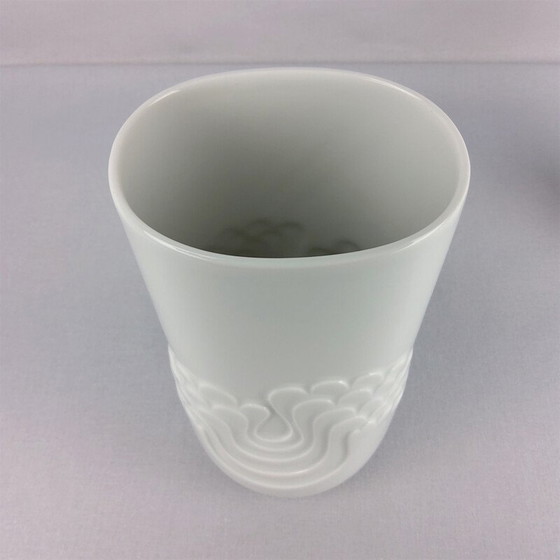 Image 1 of Vase vintage en porcelaine blanche de Tapio Wikkala pour Thomas, 1970