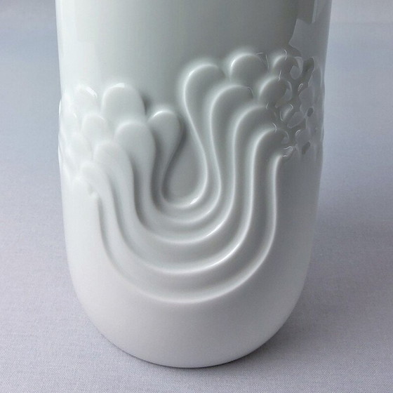 Image 1 of Vase vintage en porcelaine blanche de Tapio Wikkala pour Thomas, 1970