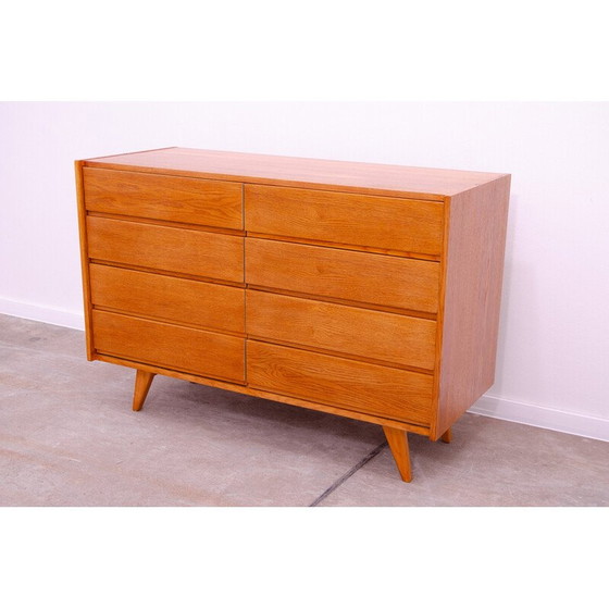 Image 1 of Commode vintage U-453 en bois de chêne et contreplaqué par Jiří Jiroutek pour Interiér Praha, Tchécoslovaquie 1960