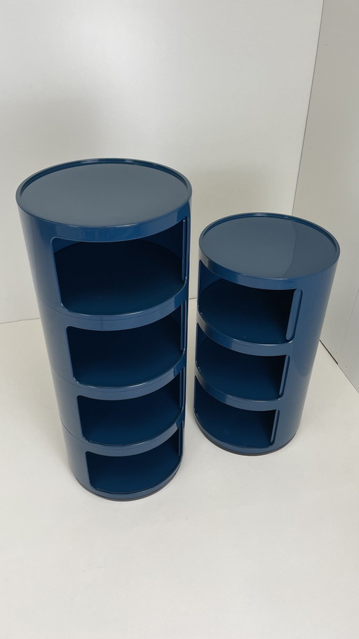 Kartell Componibili Set In Petrol Colour