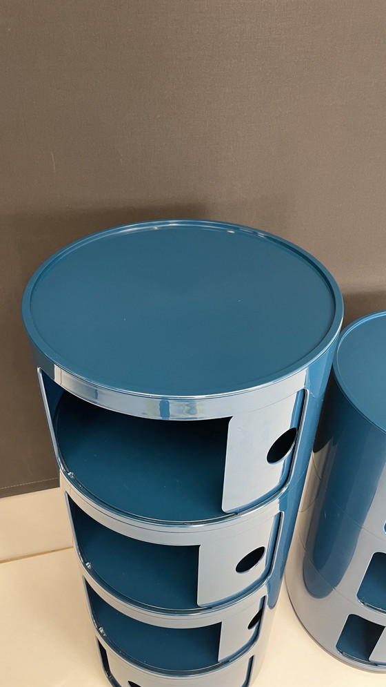 Image 1 of Kartell Componibili Set In Petrol Colour