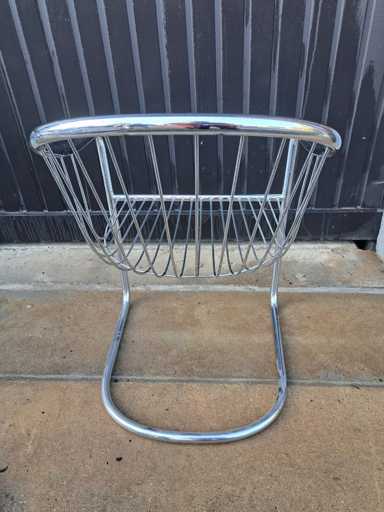 Image 1 of 6x Chaise vintage à structure tubulaire 1970