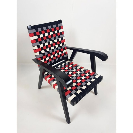 Image 1 of Paire de fauteuils vintage en chêne, années 1950