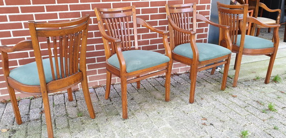 Image 1 of 4 Fauteuils de salle à manger Art Nouveau Bannnink