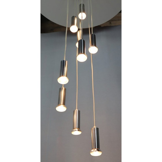 Image 1 of Lampe suspendue vintage en forme de cascade par Raak, 1970