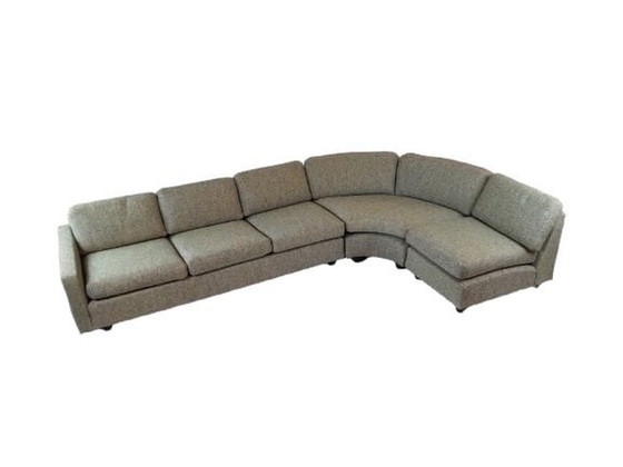 Image 1 of Artifort Modular Round Corner Sofa Green Melange New Upholstered