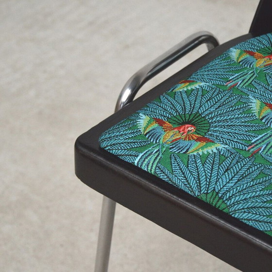 Image 1 of Ensemble de 4 chaises tropicales Baumann 1960