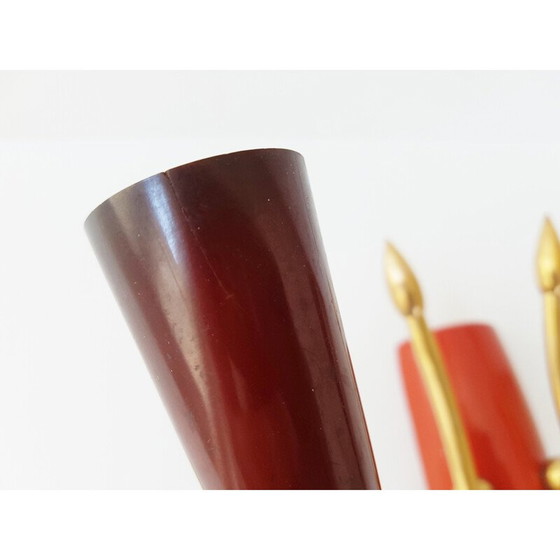 Image 1 of Applique vintage en laiton et fonte - années 1950