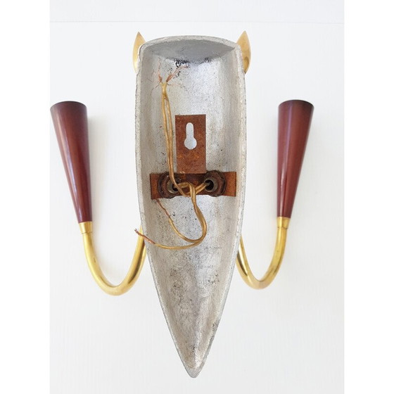 Image 1 of Applique vintage en laiton et fonte - années 1950