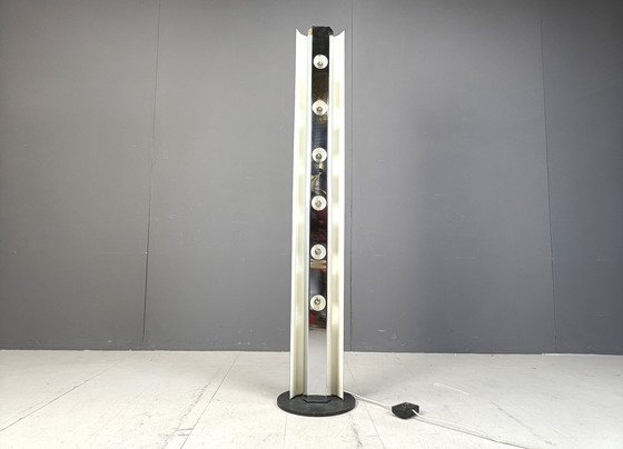 Image 1 of Lampadaire vintage chromé par Lom Monza, 1970S