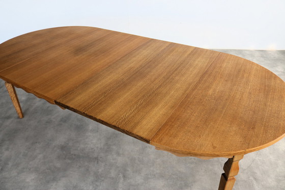 Image 1 of Table de salle à manger extensible brutaliste Kjaernulf
