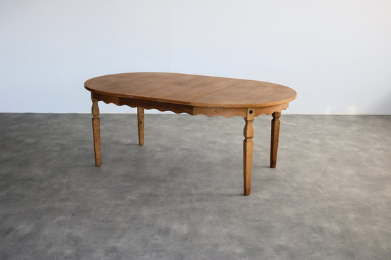 Image 1 of Table de salle à manger extensible brutaliste Kjaernulf