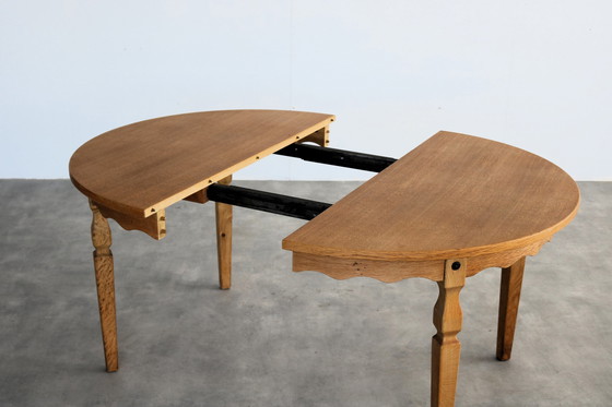 Image 1 of Table de salle à manger extensible brutaliste Kjaernulf