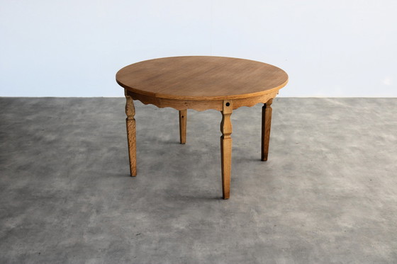 Image 1 of Table de salle à manger extensible brutaliste Kjaernulf