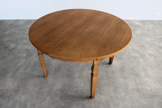 Image 1 of Table de salle à manger extensible brutaliste Kjaernulf
