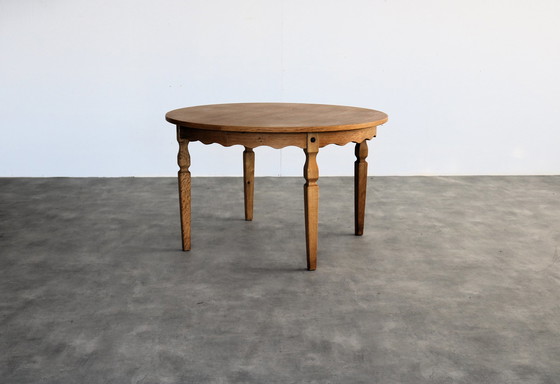 Image 1 of Table de salle à manger extensible brutaliste Kjaernulf