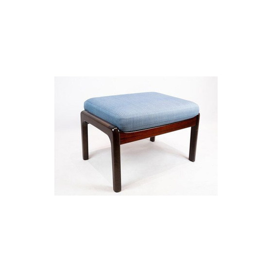 Image 1 of Tabouret vintage en acajou par Ole Wanscher et P. Jeppesen