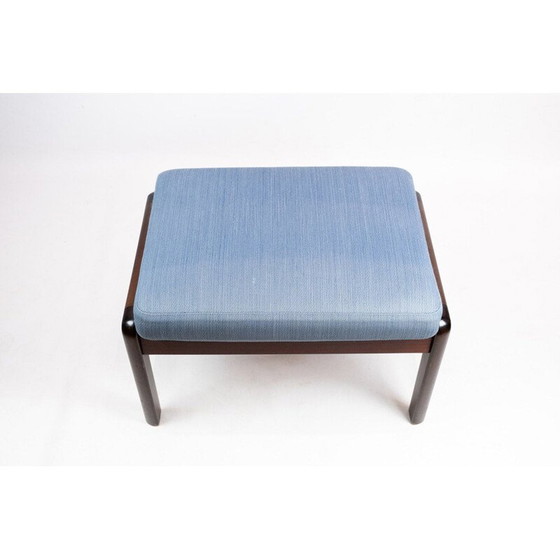 Image 1 of Tabouret vintage en acajou par Ole Wanscher et P. Jeppesen