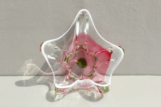 Image 1 of Coupe en verre de Bohème Par Josef Hospodka Pour Sklarny Chribska