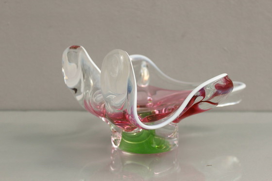 Image 1 of Coupe en verre de Bohème Par Josef Hospodka Pour Sklarny Chribska