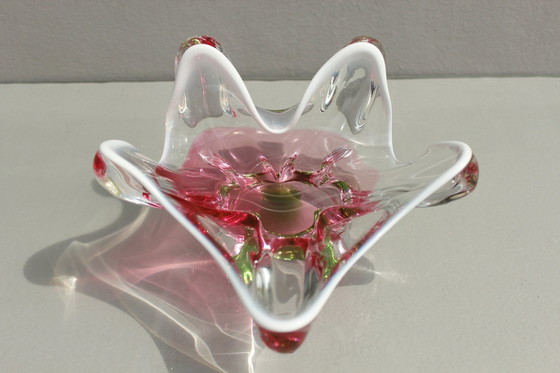 Image 1 of Coupe en verre de Bohème Par Josef Hospodka Pour Sklarny Chribska