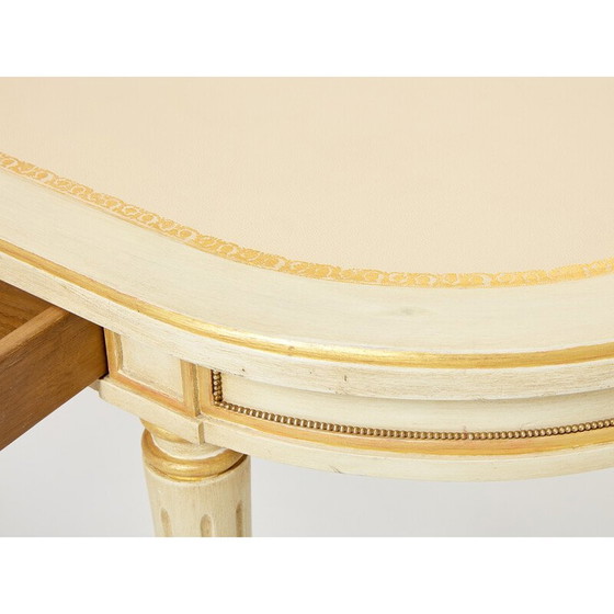 Image 1 of Console vintage en bois crème de Maison Jansen, 1950